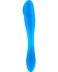 dildo consolador penis doble de color azul flexible y moldeable para jugar con la pareja o solitario