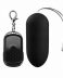 huevo vibrador con mando de color negro tiene un mando y un huevo alargado negro