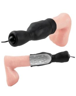 vibrador para glande con dos fotos de como se pone en el glande