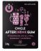 chicle para la resaca 10 uds es una cajita con unos dibujos lilas de unos combinados de bebidas para después de beber y mejoran la resaca