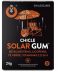 chicle bronceador 10 uds un paquete de chicles con foto de sombrilla y tumbona referente a playa son solares porque te activan el bronceado