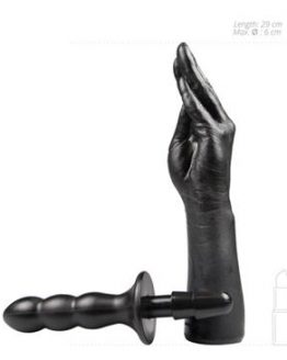 dildo mano fisting mano negra y dildo que se acopla a la mano