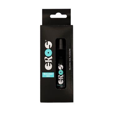 Spray relajante anal de 30mlenvase negro con letras que pone eros