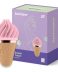 satisfyer estimulador de clitoris con forma helado rosa