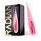 vibrador de punto radian color rosa y punta redonda con vibración
