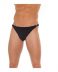 Tanga negro con hebilla para hombre