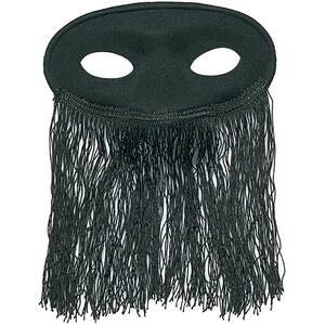 mascara antifaz de flecos máscara antifaz de flecos negra