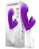 vibrador-conejito-silicona con estimulador de clítoris